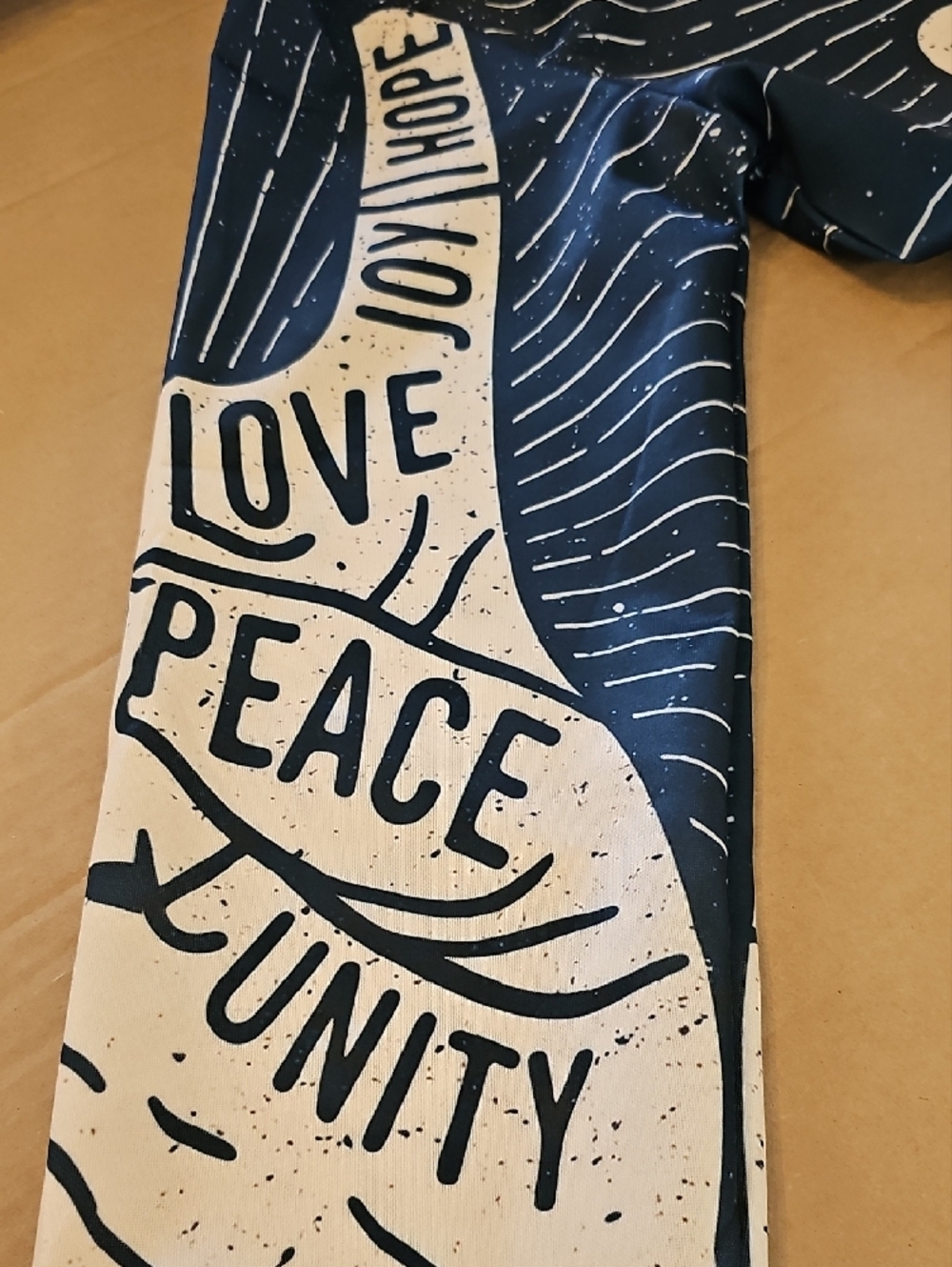 New 2XL Bomber Jacket Lightweight Positive Statement Love Hope Joy Unique - Picture 10 of 14